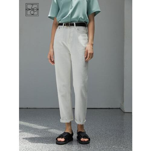 ZIQIAO Women's Cropped Jeans