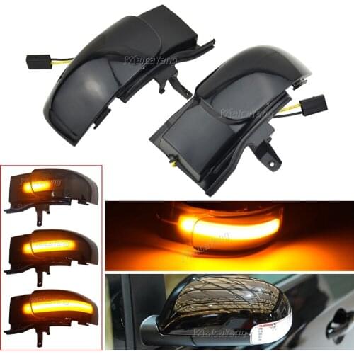 2PCS For VW Touran 1T11T2 2003 2004 2005 2006 2007 2008 2009 2010 LED Dynamic Turn Signal Rearview Mirror Indicator Blinker Lamp