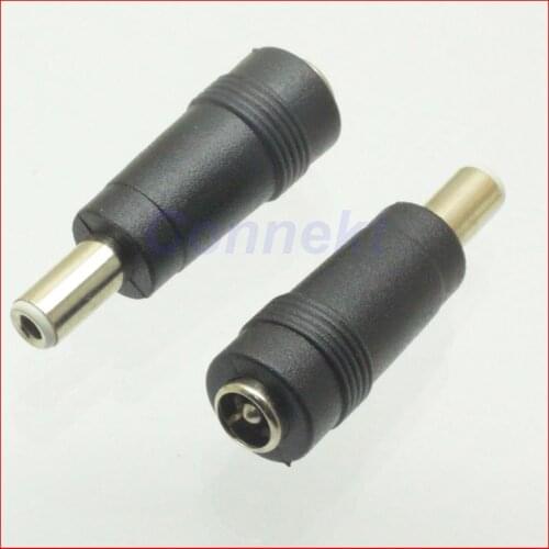 2pcs x DC Power Male Plug to 5.5x2.1mm Female Jack Adapter Connector