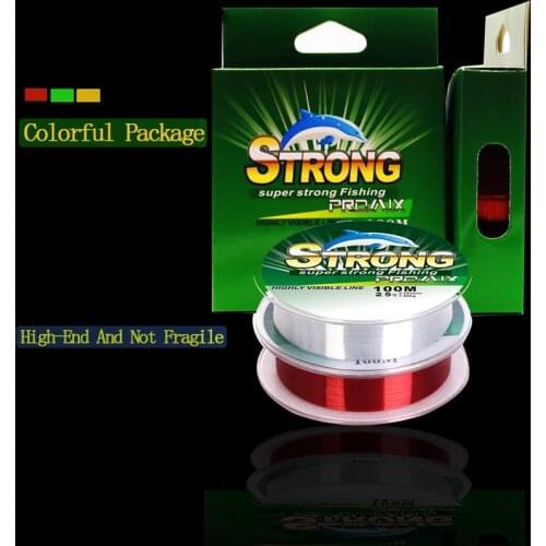 5PCS 100M Nylon Fishing Line Transparent Tippet Bass Carp Fish Sea Fishing Accessories Mainline Super Soft Line