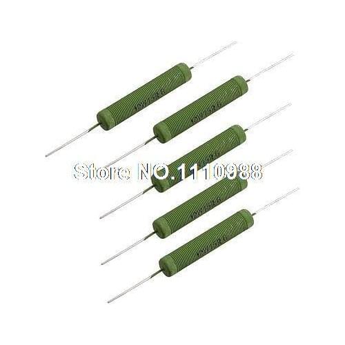 Ceramic Body 10 Watt 15 Ohm Wire Wound Resistor Power Resistance 5 Pcs