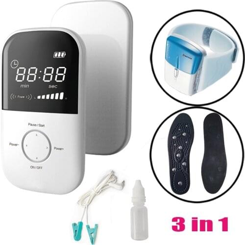 LASTEK 3 in 1 Depression Anxiety Migraine Insomnia CES Therapy Device 2 Gifts Pulse Massage Bracelet + Magnetic Therapy Insoles