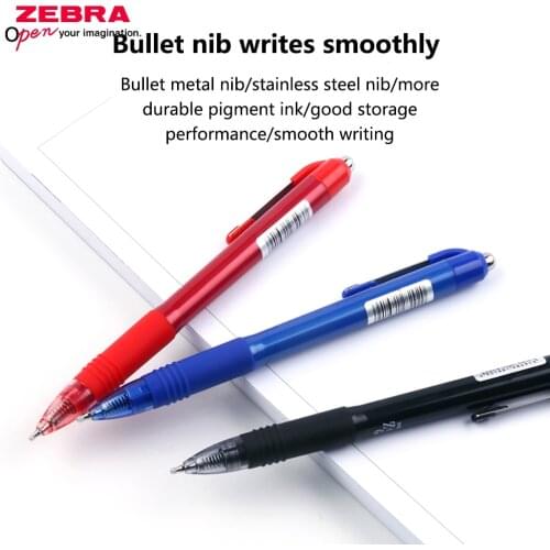 5Pcs Japan Imported ZEBRA JJ3 Gel Pen ZGrip Series 0.5Mm Writing Smoothly Without Blocking Ink Bullet Nib