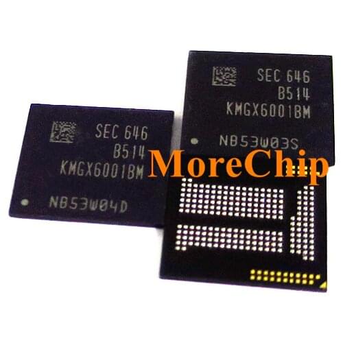 KMGX6001BM-B514 EMCP32+4 eMMC+LPDDR3 32GB NAND Flash Memory IC Chip BGA221 Soldered Ball