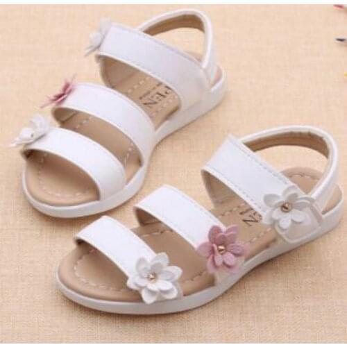 New Summer 2019 Childrens Shoes Kids Girl Lovely Flower Shoes Fashion Girl Sandals Magic Toddler Baby Shoes For Kids EUR 21-36