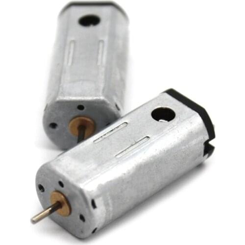 Micro DC Carbon Brush Motor 3.7-6V High-speed RC Motor with Cooling Holes 52000 rpm DIY RC Aircraft Plane Motor Shaft Dia:1mm