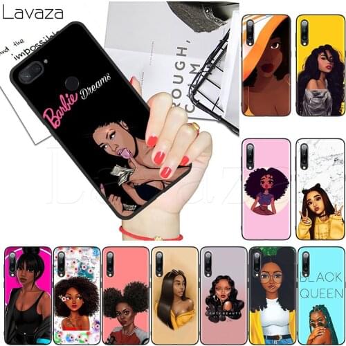 Lavaza Melanin Poppin Black Queen Soft Silicone Case for Redmi Note 4A 4X 5 5A 6 6A 7 7A 8 8A 8T Pro Lite