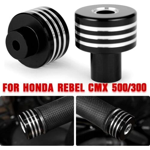 Handle Bar End for Honda Rebel CMX 300 500 2017 2018 2019 2020 Handlebar Grips Cap Anti Vibration Silder Plug