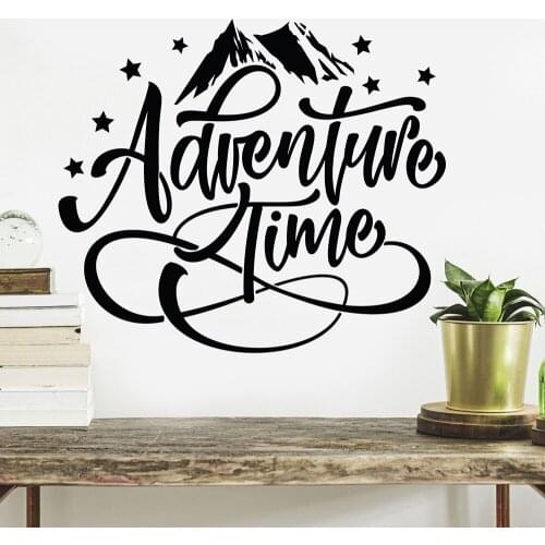 Adventure time wall decal mountain nursery Wall Stickers adventure bedroom Decor Vinyl adventure wall Art Decor Poster X852