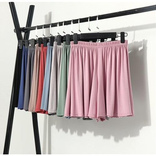 2021 New Modal Casual Shorts Womens Summer High Waist Loose Culottes Large Size All-Match Outdoor Home Cotton Pajamas