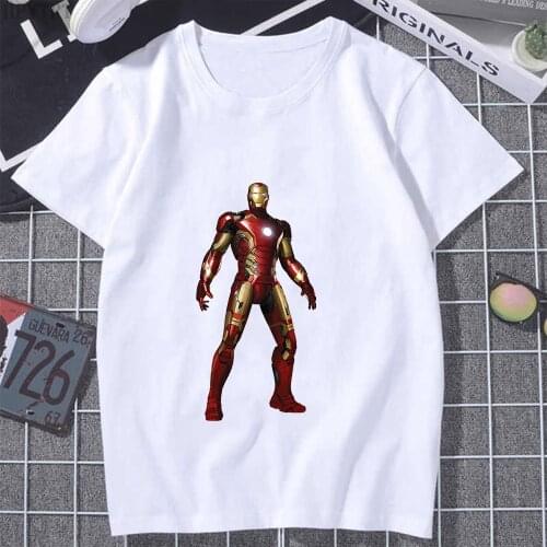 New MARVEL Fashion Women T-Shirt Casual Loose O-Neck Short Sleeve Summer Streetwear Harajuku Unisex Oversized Tees Top Dropship