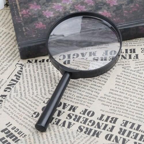 C5AC 90mm Handheld Magnifier 5X Reading Map Newspaper Magnifying Glass Jewelry Loupe