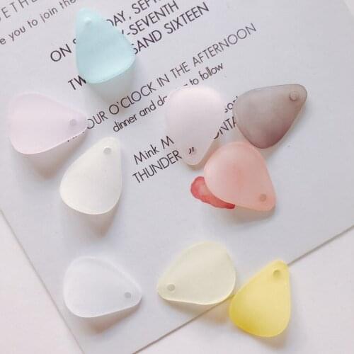 DIY Acrylic Resin Jewelry Accessories Material Waterdrop Tear Drops Necklace Pendants Bracelet Earring Charms 15*20mm 100pcs