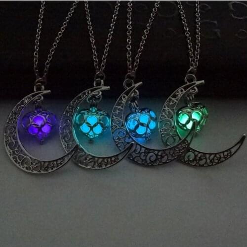 Chic Luminous Sailor Moon Pendant Necklaces Glow In The Dark Necklace Women Girl Jewelry Gift