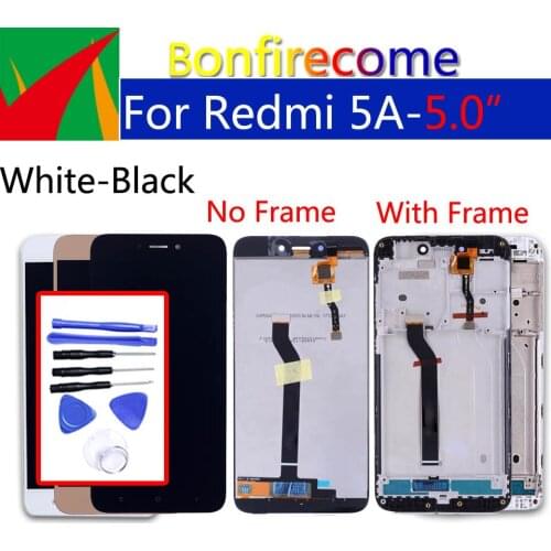5.0" Original For Xiaomi Redmi 5A Touch Screen Digitizer LCD Frame Assembly Replacement For Redmi 5a LCD Display 1280*720