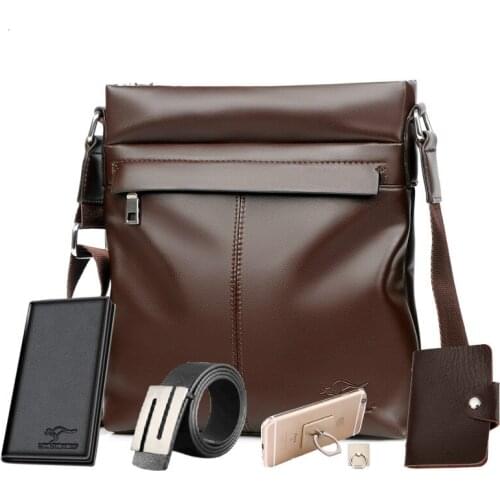 Luxury Brand Designer Leather Handbags Shoulder Bags for Men Fashion Business Crossbody Bags Male Casual Set Bag Purses Satchels