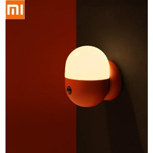 Capsule Night Light Smart PIR Motion Sensor USB Rechargeable Bedroom Bedside LED Light Control Sensor Lamp For Kids Baby