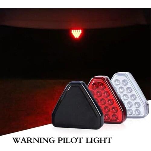 Universal Triangle Style Sport 12LED Brake Signal Lamp Rear Brake Lamp X 1
