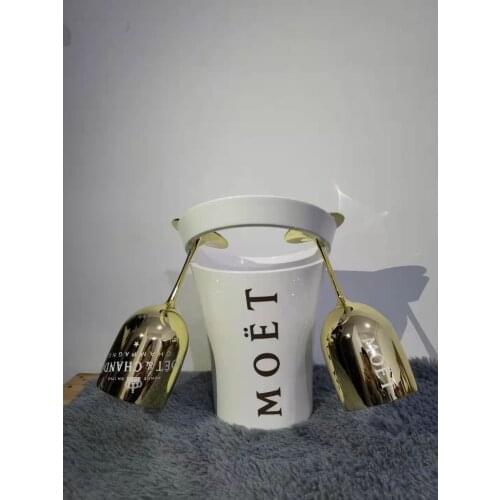 Ice Bucket Chandon Wine Beer Partyfor 3L Champagne Cup Cocktail Plastic Wine Cabinet Electroplating Goblet Acrylic Bucket