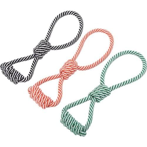 1 Pcs Pet Supplies Pet Dog Puppy Cotton Chew Knot Toy Durable Braided Bone Rope Funny Training Toys Random Color