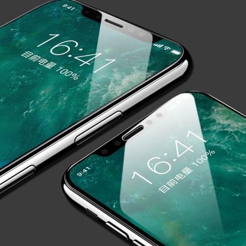 100 pcs 9H Tempered Glass Blu-ray film For iph 7 /7plus/8 /8 plus/XS/XS Max/XR Screen Protector film glass screen protector