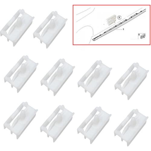 10x Side Sill Skirt Trim clips W/ 10x Rocker Panel Moulding For BMW E36 E46 E90