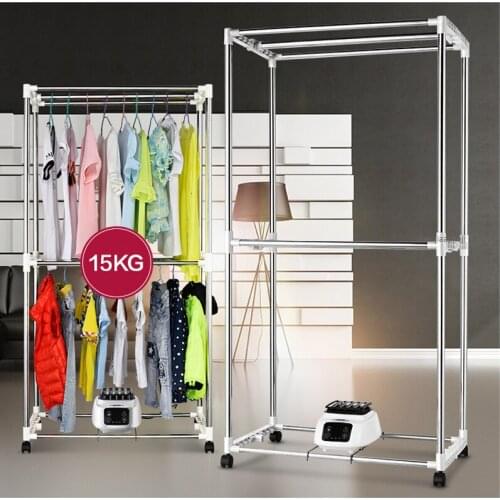 110-240V Home Clothes dryer JC-1600C Folding drying machine Double-layers clothes dryer with remote control 0-12h timing 1500W