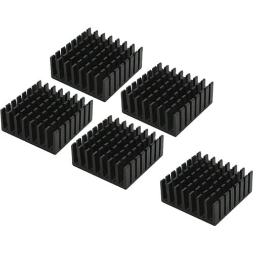 10pcs Computer Cooler Radiator Aluminum Heatsink Heat sink for Electronic Chip Heat dissipation Cooling Pads 25*25*10mm HY1598