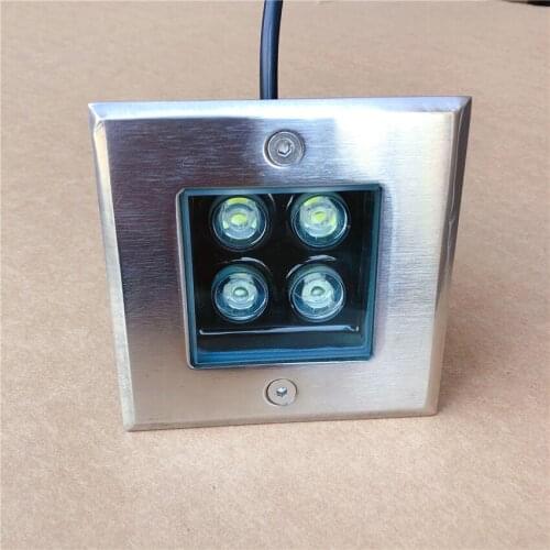 4*1W 3*1W Square LED Underground Light AC85-265V DC12V Cool/Warm White bar/stage/garden floor outdoor lighting 5 years warranty