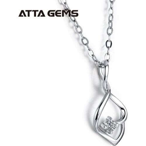 Top Quality Diamond Test Past D Color 3.0MM Moissanite Diamond for Necklace Making Brilliant Gemstone Necklaces Pendant