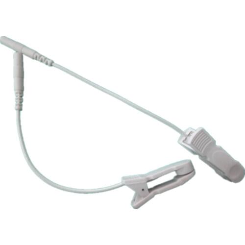 DHL Freeshipping 500pcs/lot Plug Hole 2.0mm to Ear clip Adapter Tieline Short Cables Electrode Wires