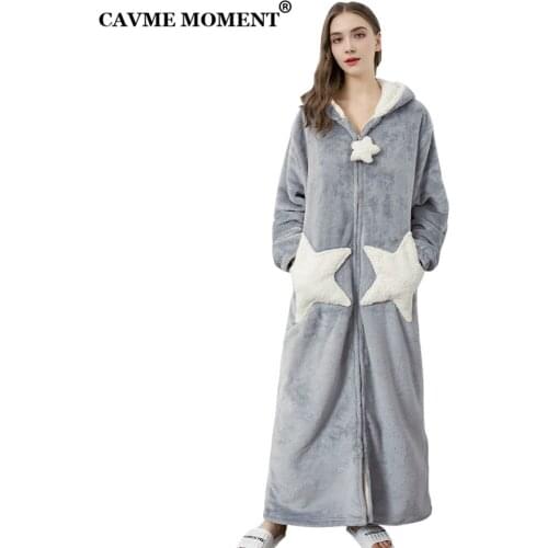 CAVME MOMENT Women's Winter Bathrobes