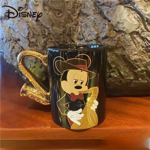 Disney Water Cup Mickey Minnie Cartoon Ceramic Mug Retro Coffee Drink Cup, Men and Womens Family Drink Cup