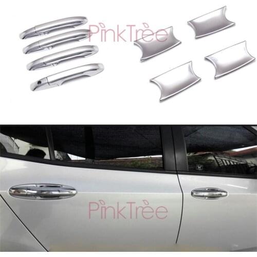 Door Handle Covers Chrome Molding Trim Bezel Exterior Accessories For Honda City 2009- 2014