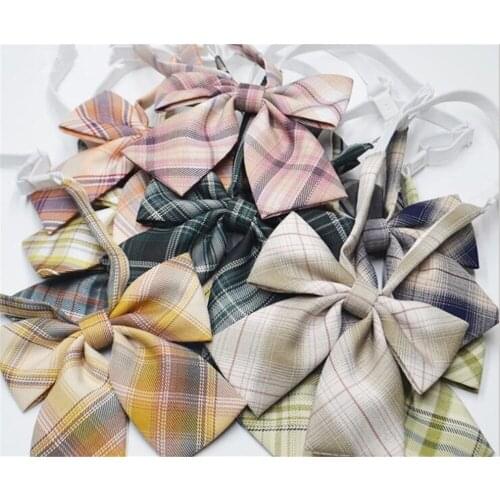 Jk Uniform Bow Tie Cute Japanese korean School Uniform Accessories Bow-knot Tie Bowties Knot Cravat Necktie Adjustable D001