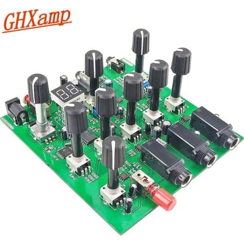 GHXAMP Digital Audio Mixer Karaoke Reverb Preamplifier Board 100 DSP Effect 4-Way Input Adjustable Sound For Guitar Microphone