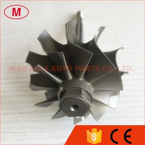GT2554R/GT2560R 11 blades 41.70/53.00mm ball bearing Turbo turbine wheel shaft / turbine shaft&wheel 6.45mm tip height