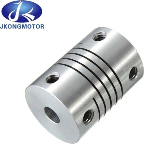 Jkongmotor 3D Printer Flexible Coupling Coupler /Shaft Couplings 5*8*25 Flexible Shaft Aluminum For T8 Lead Screw Nema17 motor