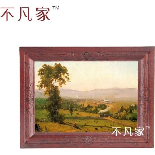 Dollhouse Wholesale 1:12 scale miniature classical beautiful countryside oil painting E-11