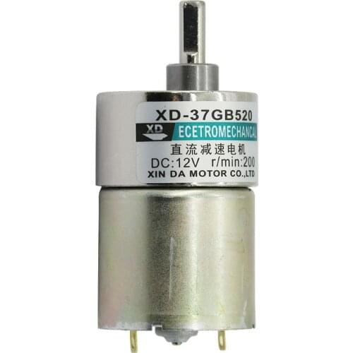 12V / 24V 10W miniature DC geared motor low speed high torque can adjustable speed / reversible electric tools
