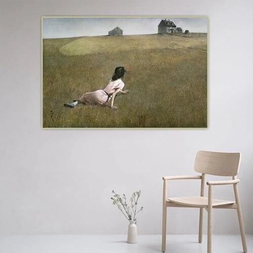 Modular Citon Wyeth Christinas World,1948 Pictures Canvas Prints Painting Wall Art Poster Home For Living Room Decoration Frame