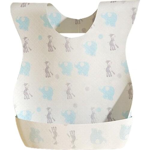 Disposable Bibs Vest Style Waterproof Portable Baby Lovely Saliva Towels Dirt Resistant Feeding Scarf Babies Dining Burp Cloth