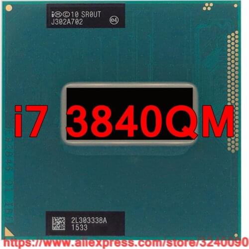 Original lntel Core i7 3840qm SR0UT CPU (8M Cache/2.8GHz-3.8GHz/Quad-Core) i7-3840qm Laptop processor free shipping