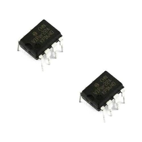 5 Pcs VIPER22A VIPER22 DIP-8 SMPS Primary Switcher NEW