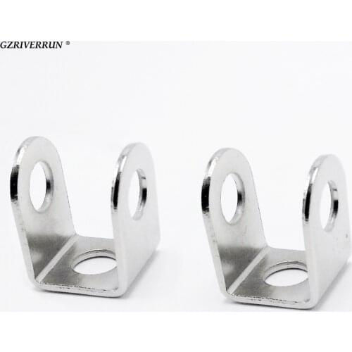Free shipping 2x Stainless Steel Motorcycle Headlight Stand Spot Light Support Fog Light Base