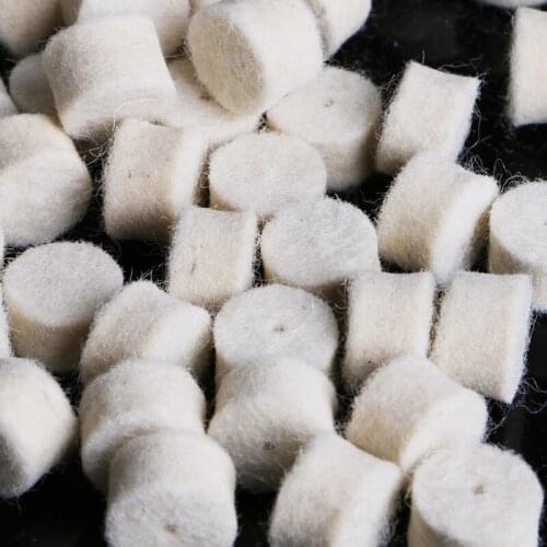 100Pcs Wool Felt Polishing Buffing Pad 13mm + 2 Shank For Grinding Wheel A0KF