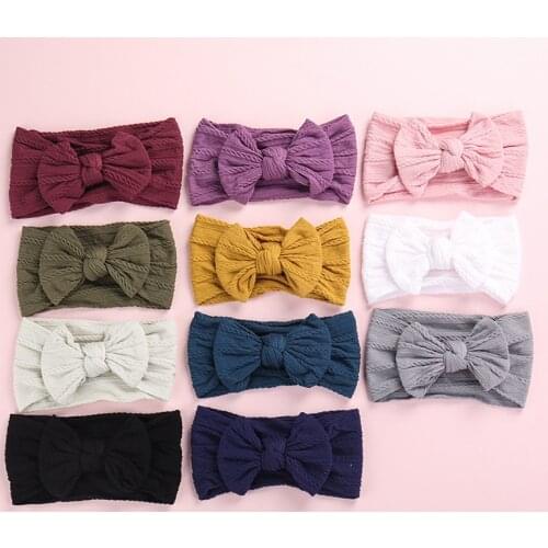 Bowknot Baby Headband Elastic Turban Hairband Bows kids Baby Girl Headbands Hair bands for Baby Girls Haarband Hair accessories
