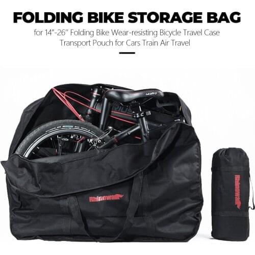 Professional Dustproof Storage Bag for 14-26 Folding Bike Wear-resisting Bicycle Transport Pouch for Cars Train Air Travel