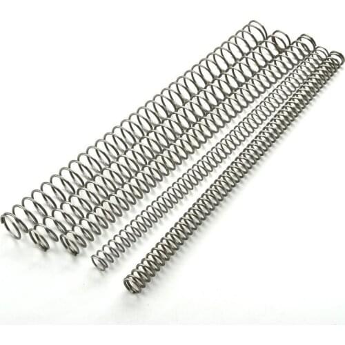 Wire Diameter 2mm Coil Compression Springs For Air Rifle Manufacturer 304 stainless steel 300mm length spring