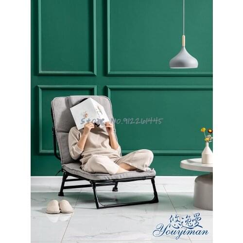 Folding chair office lunch break living room tatami lazy sofa home pregnant woman outdoor multifunctional portable recliner